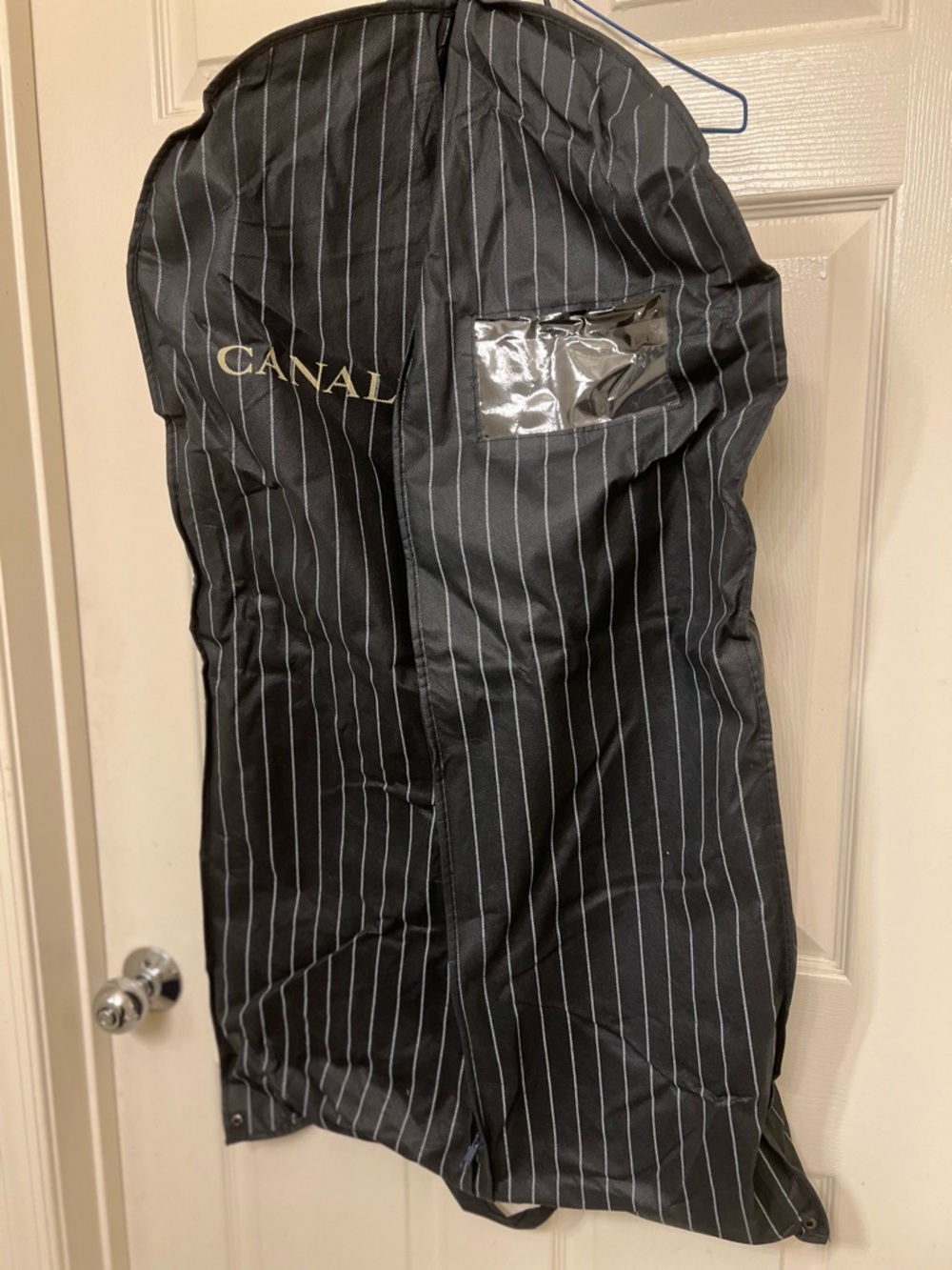 Canali Navy Pinstripe Men's Suit- Blazer and Pants - Picture 8 of 8